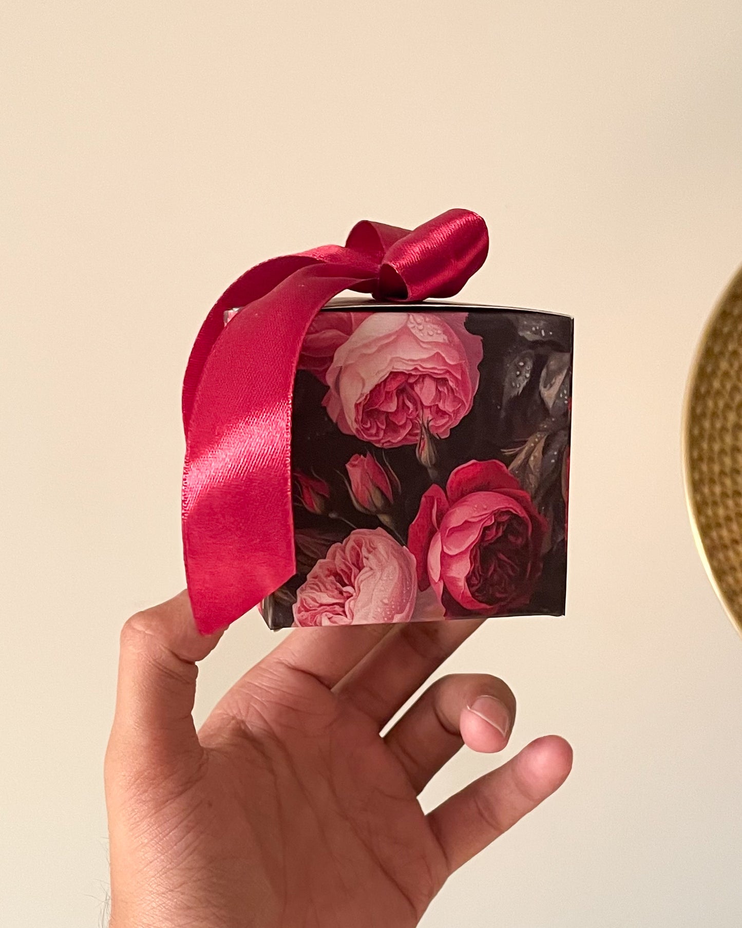 Floral Bow Bid Box D002