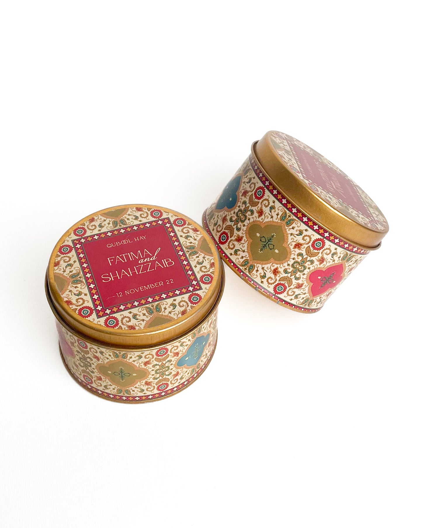 3 Inch Round Tin Bid Box D001