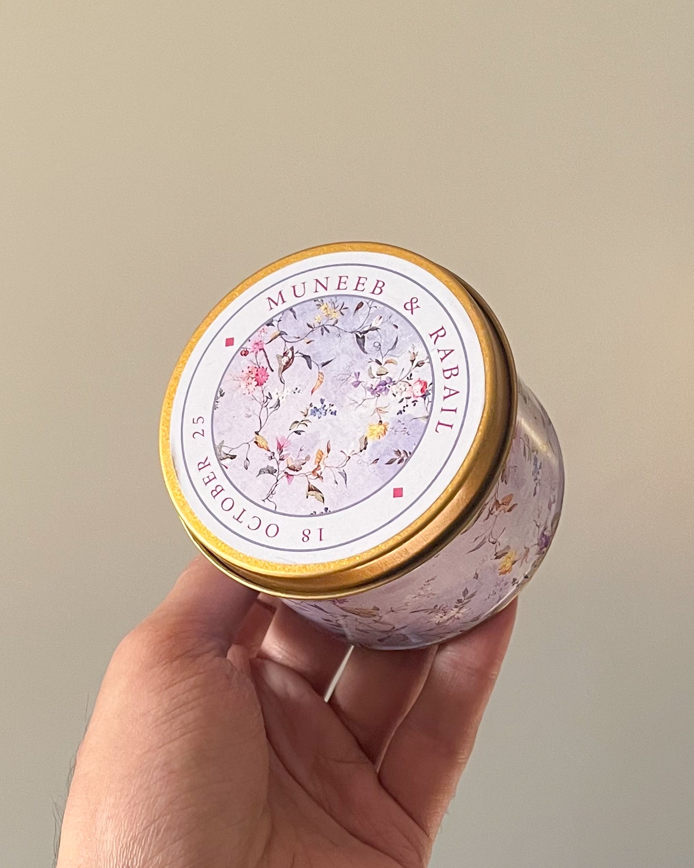 3 Inch Round Tin Bid Box D003