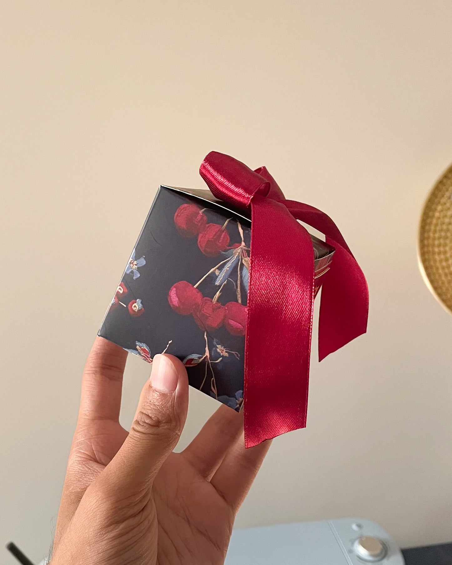 Floral Bow Bid Box D003