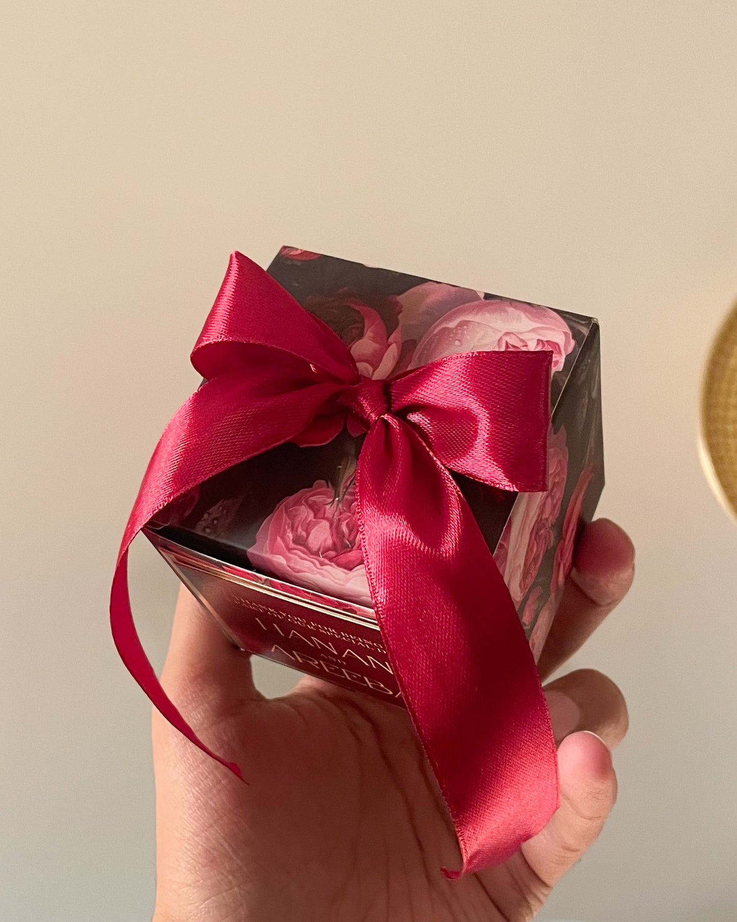 Floral Bow Bid Box D002