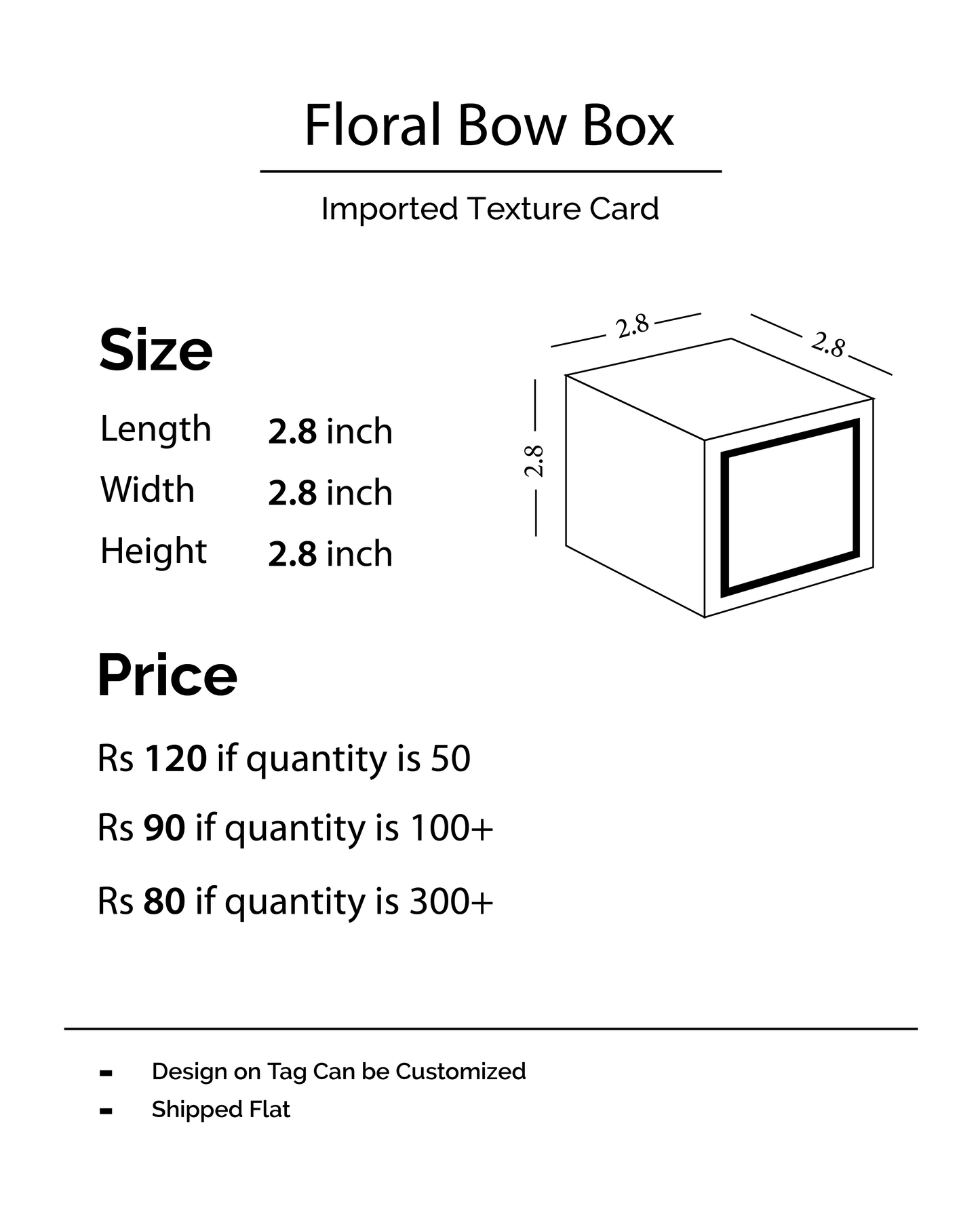 Floral Bow Box D002