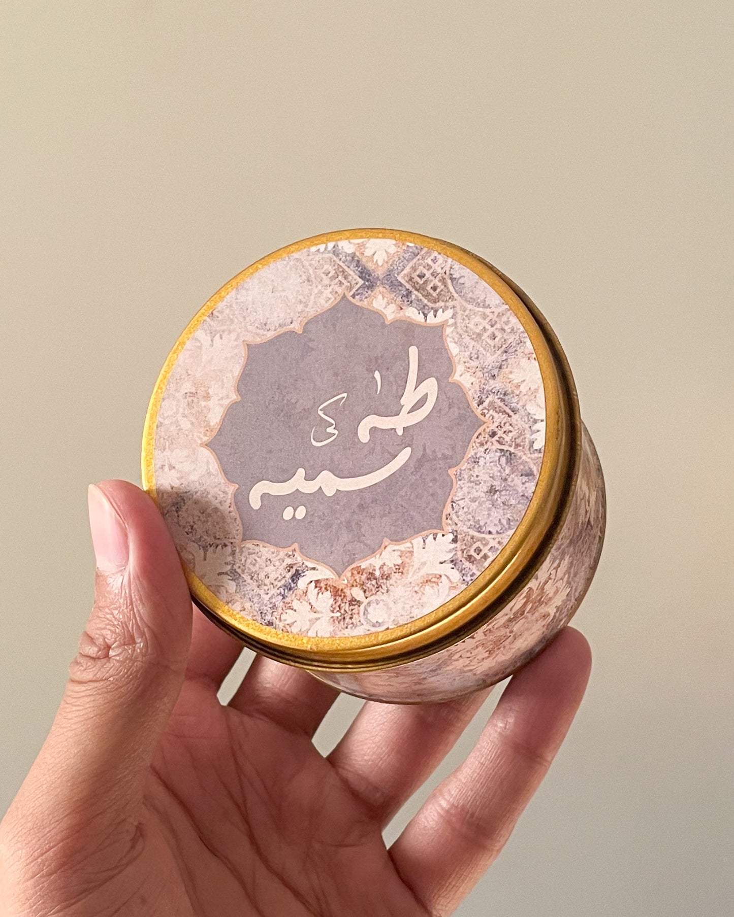 3 Inch Round Tin Bid Box D005