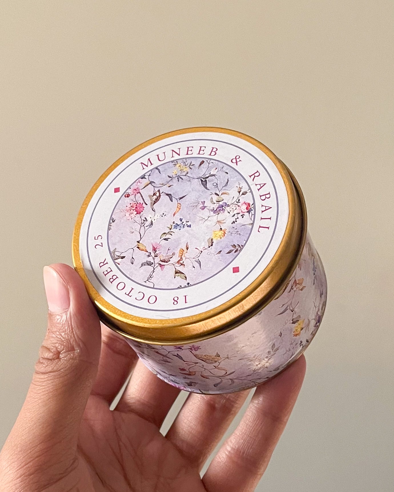 3 Inch Round Tin Bid Box D003