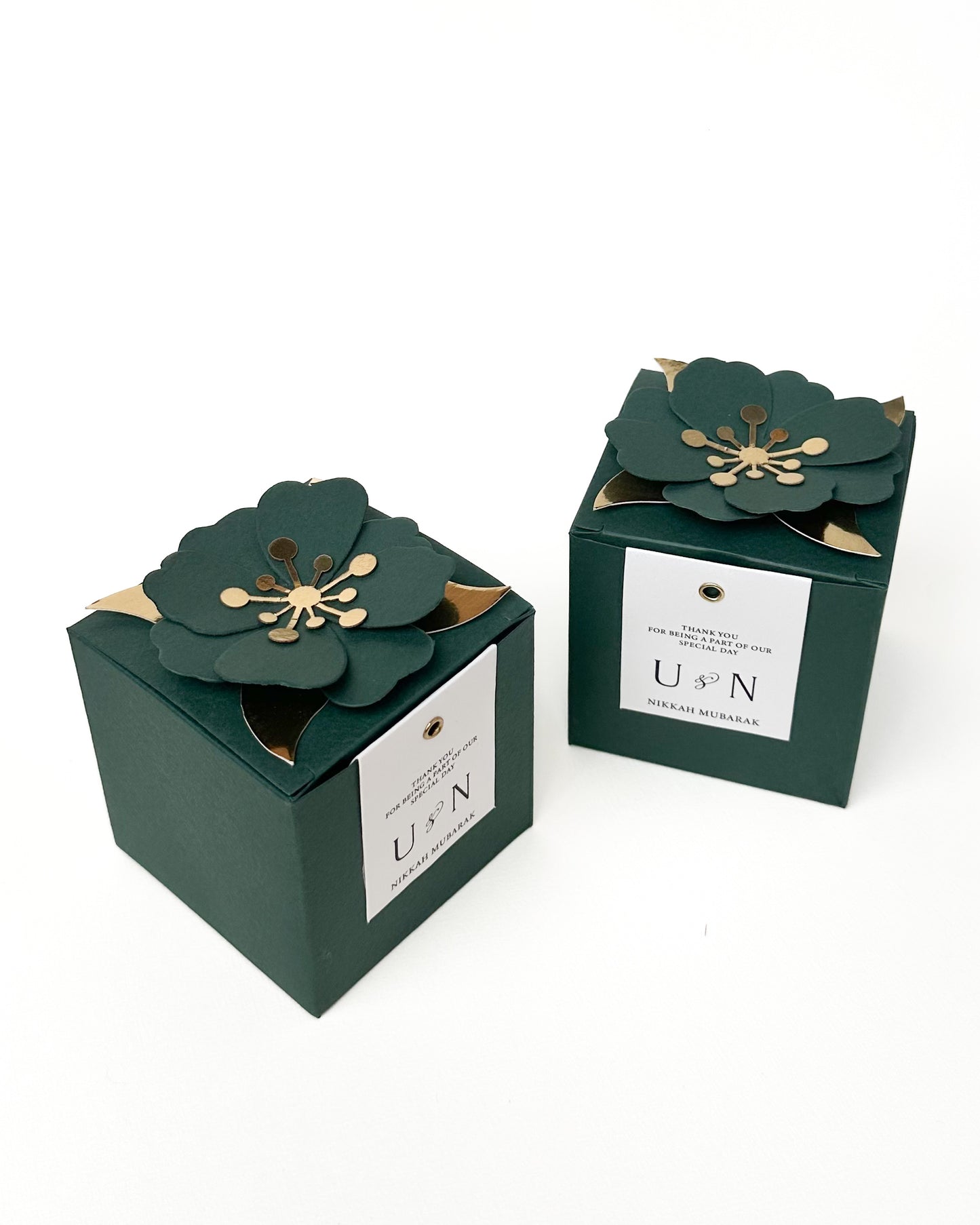 Luxe Flower Bid Box Green