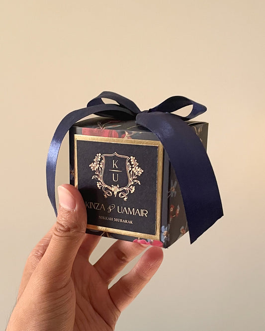 Floral Bow Bid Box D004