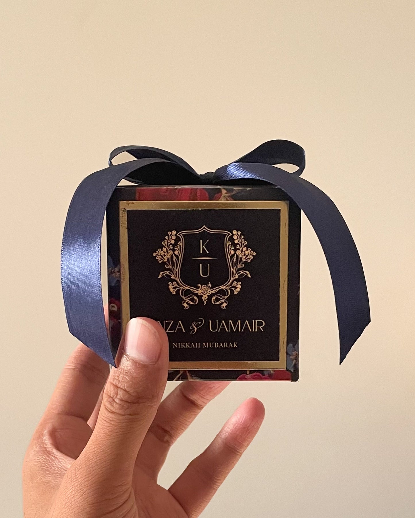 Floral Bow Bid Box D004