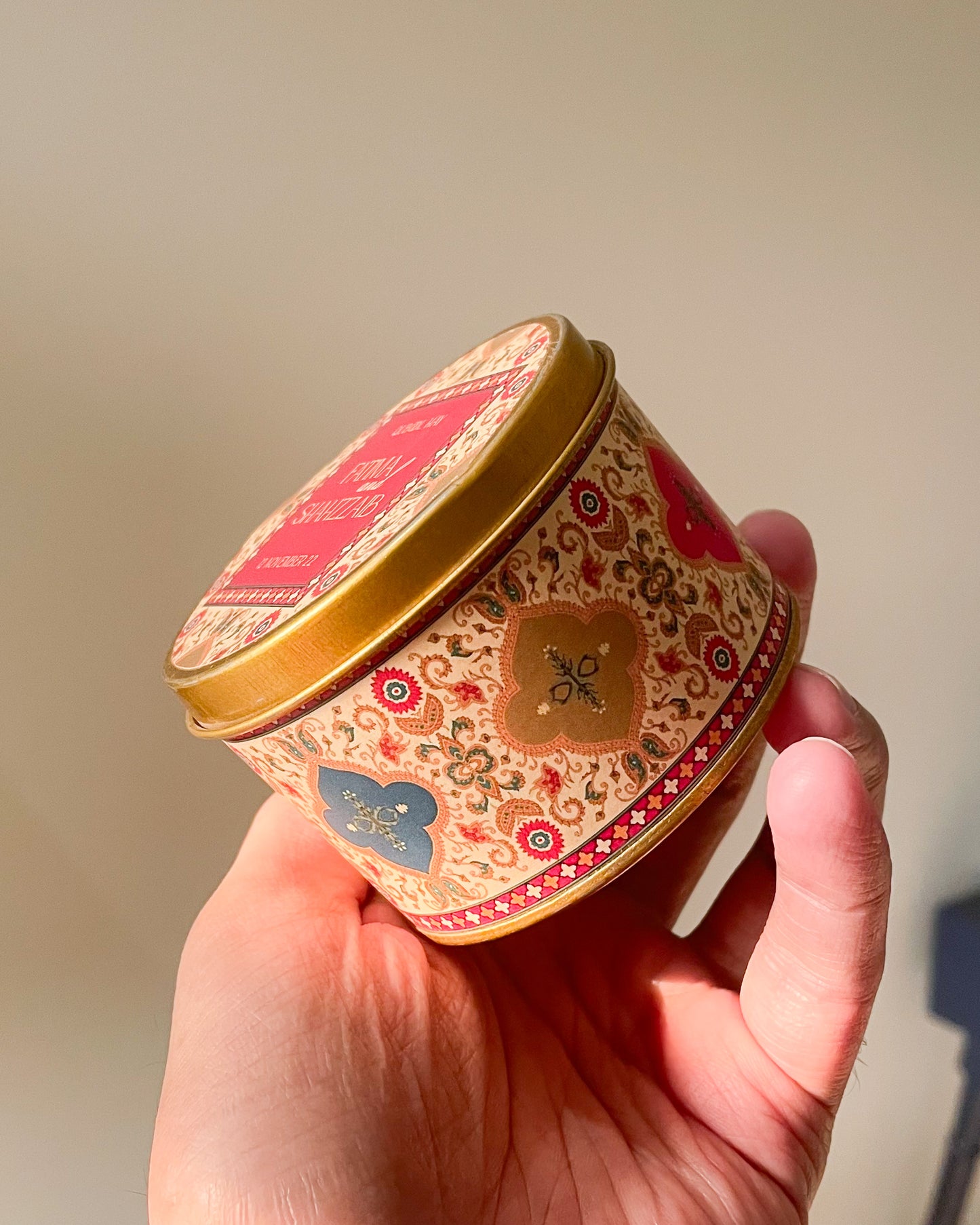 3 Inch Round Tin Bid Box D001