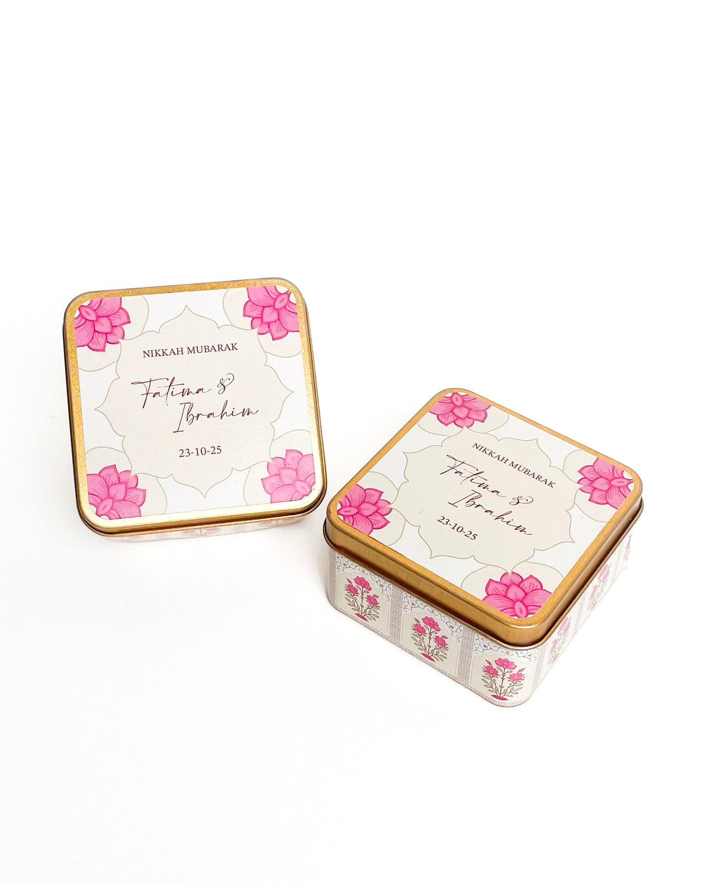 3.1 Inch Square Tin Bid Box DT008