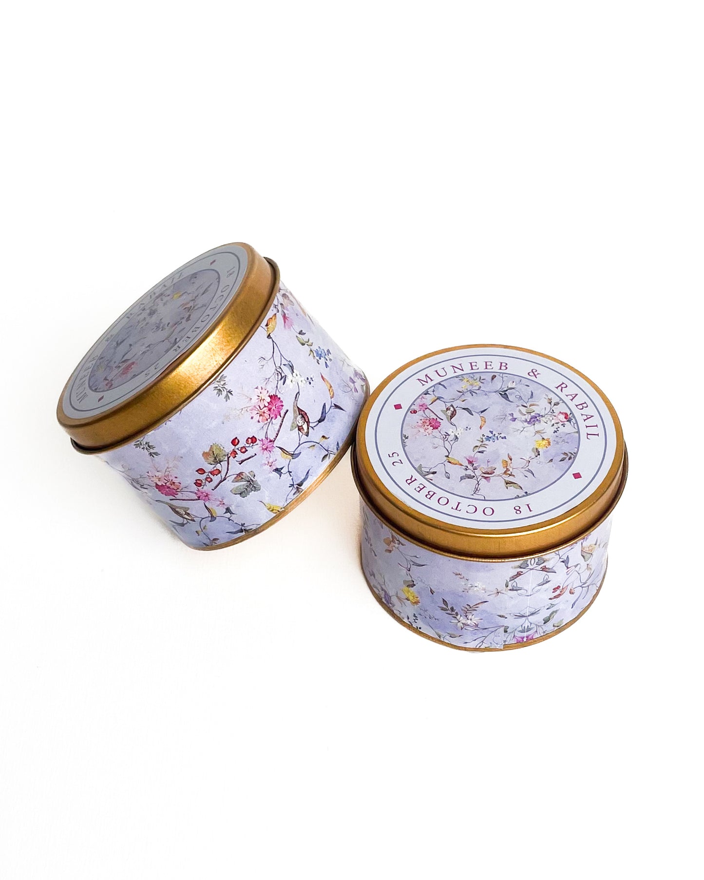 3 Inch Round Tin Bid Box D003