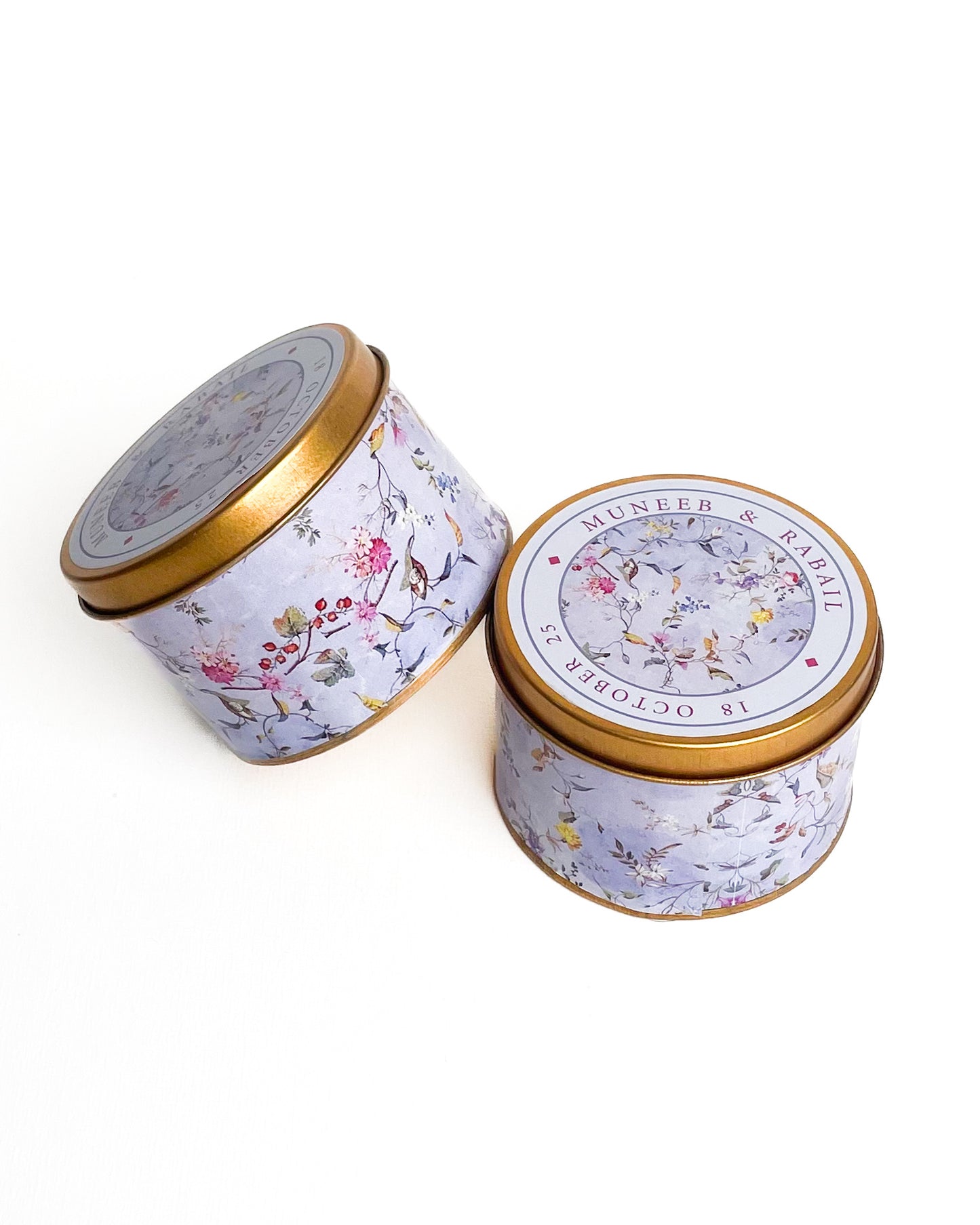 3 Inch Round Tin Bid Box D003