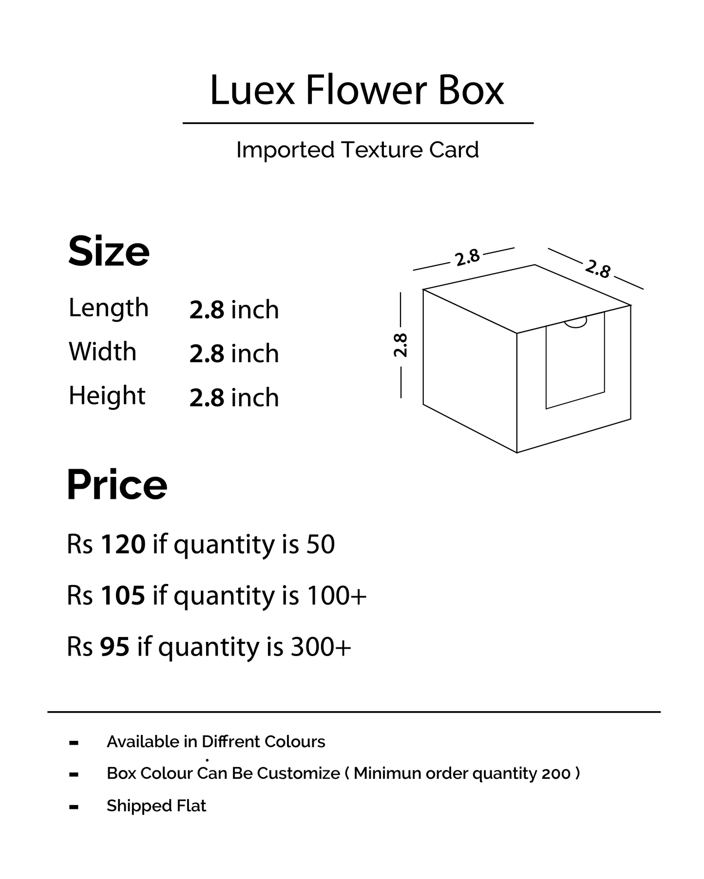 Luxe Flower Bid Box Green
