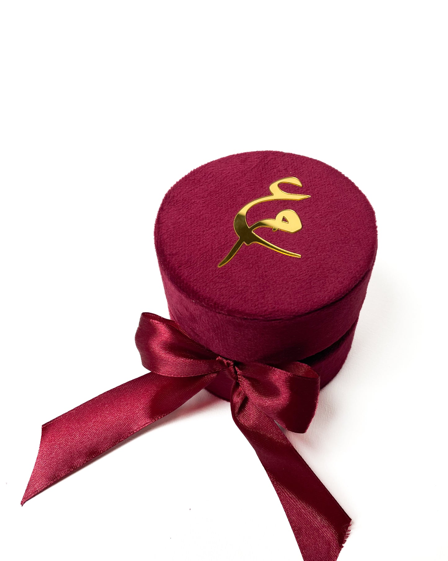 Round Velvet Bid Box D002