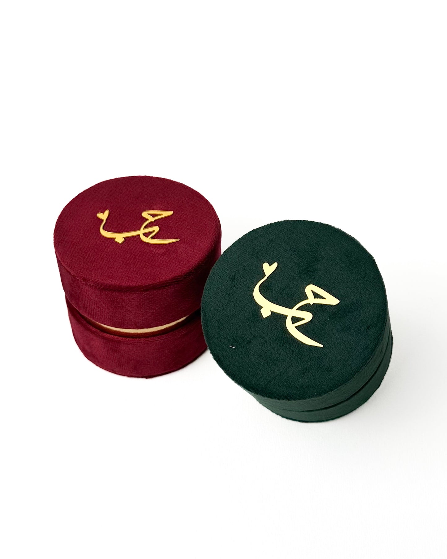 Round Velvet Bid Box D002